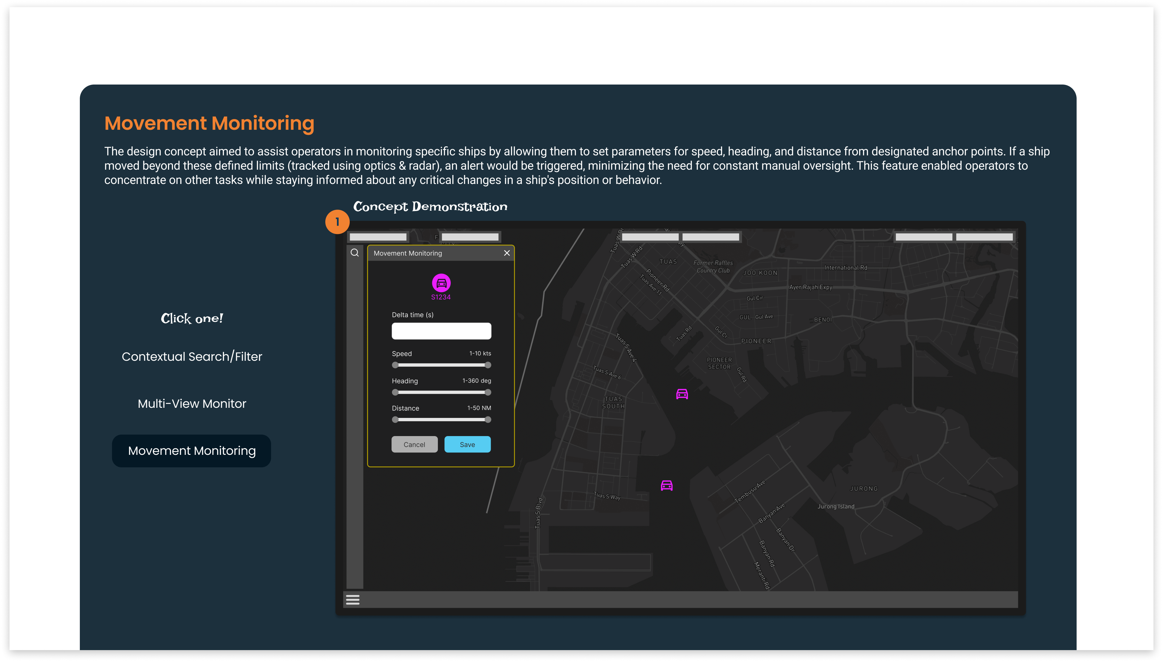 Description of final mockup